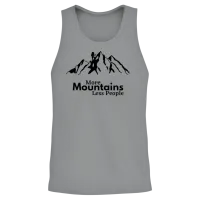 More Mountains Less People Hiking Unisex Tank Top - Sport Grey – 2