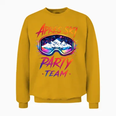 Team After Ski – Ski Winter Party Mountain Gift Unisex Sweatshirt - Gold