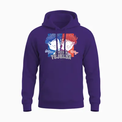 Captain Tsubasa Tsubasa Ozora＆kojirou Hyuuga Unisex Hoodie - Purple