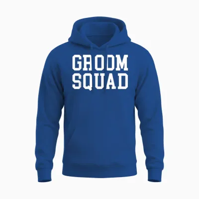 Groom Squad Bachelor Party Unisex Hoodie - Royal