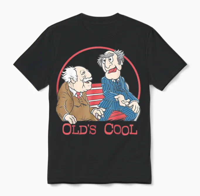 Disney the Muppets Statler and Waldorf Old's Cool Unisex T-Shirt in Black