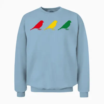 Good Vibes Only Rastafari Music Rasta Jamaica Reggae T-Shirt, Black, S Unisex Sweatshirt - Light Blue