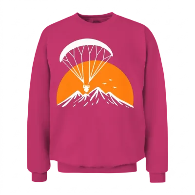 Paramotoring Retro Vintage Unisex Sweatshirt - Heliconia