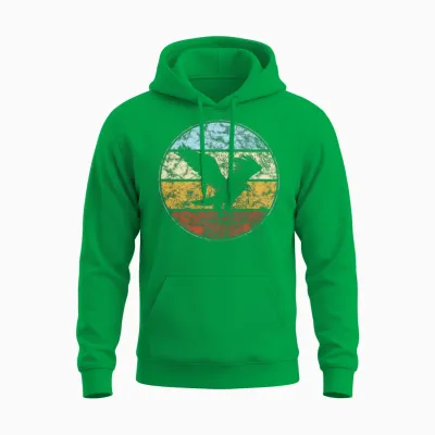 Eagle Retro Unisex Hoodie - Irish Green
