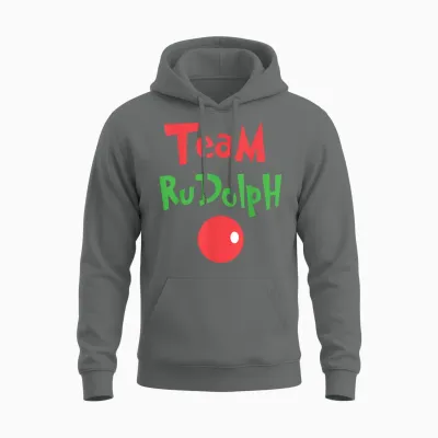 Team Rudolph - Rudolph the Red Nose Reindeer Unisex Hoodie - Graphite Heather