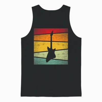 Rock Retro Unisex Tank Top - Black