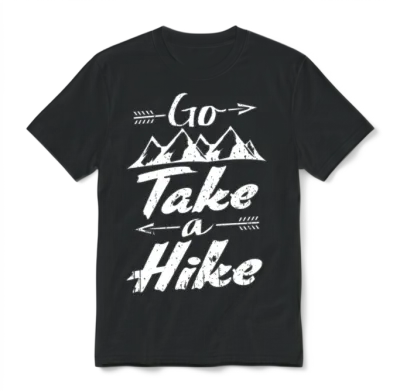Go Take a Hike Unisex T-Shirt - Black