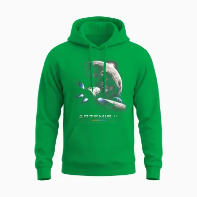 Artemis 2026 Raketenstart Mission Zum Mond Artemis 2 Unisex Hoodie - Irish Green