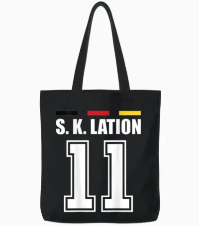 Funny Name Germany Jersey for Mallorca and the Party T-Shirt, Black, S Tote Bags - Black