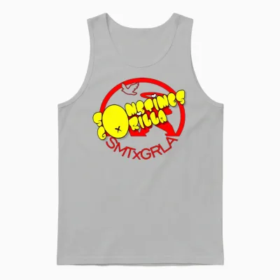 Bubble Letters Unisex Tank Top - Ash