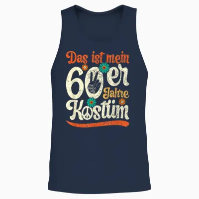 Women's 60s Outfit Das Ist Mein 60s Costume Party Unisex Tank Top - Navy