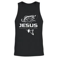 Even Jesus Had Fish Story Shirt Cute Love Fishing Unisex Tank Top - Black – 2