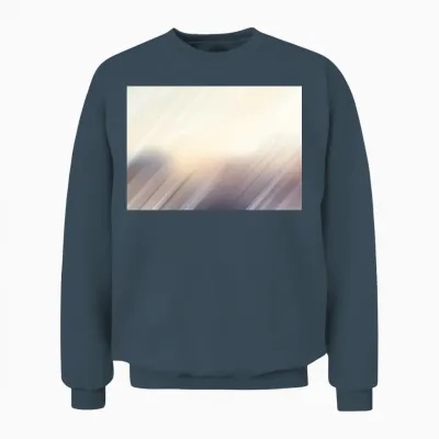 Abstract Blurred Lines Effect Unisex Sweatshirt - Dark Heather