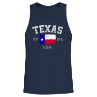 Vintage Texas Austin Est 1845 Souvenir Gift Unisex Tank Top - Navy – 2