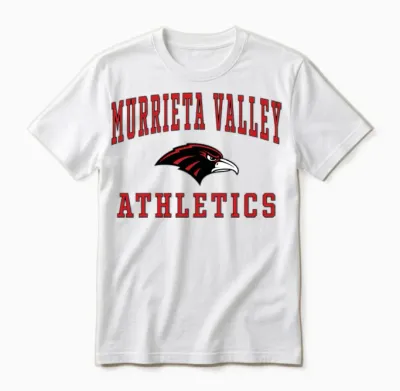 Murrieta Valley High School Nighthawks C6 Unisex T-Shirt - White