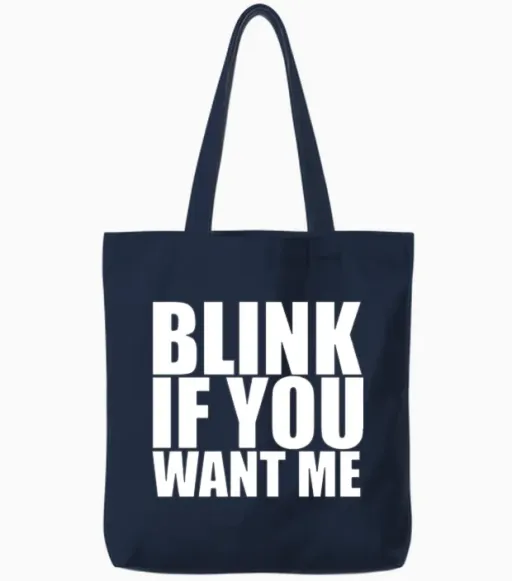 Funny Tote Bags - Navy