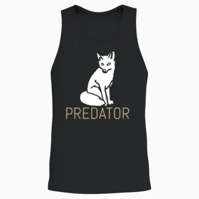 Predator Fox Unisex Tank Top - Black
