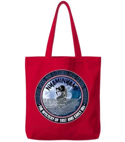 Nyaminyami Mystery of 1957 Early 80s Tote Bags - Red