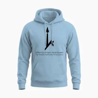Hebrew University of Jerusalem Unisex Hoodie - Light Blue