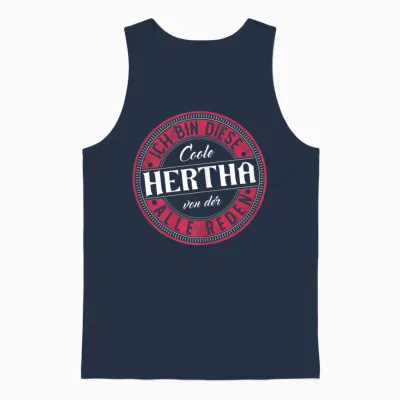 Hertha | Ich Bin Diese Coole Hertha Unisex Tank Top - Navy