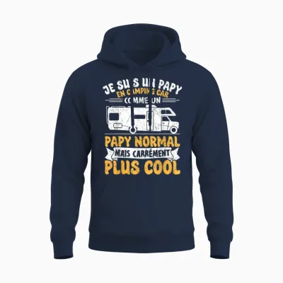 Papy Camping Car - Je Suis Un Papy En Campingcar Unisex Hoodie - Navy