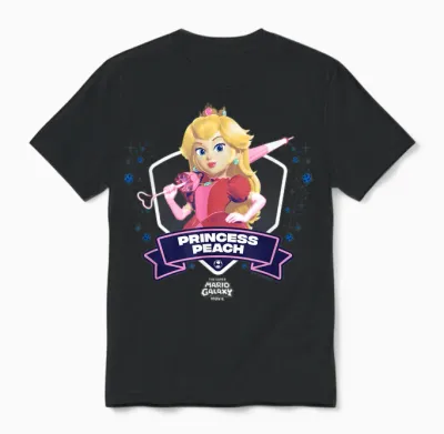The Super Mario Galaxy Movie Princess Peach Champion Unisex T-Shirt - Black