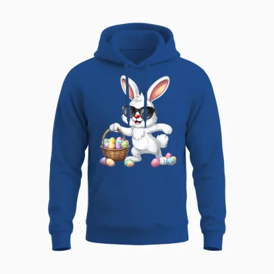 Lustiges Dabbing Bunny Ostern Happy Easter Für Jungen Mädchen Erwachsene Unisex Hoodie - Royal