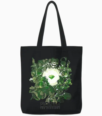 Sonic the Hedgehog - Guardians of the Emerald Tote Bags - Black