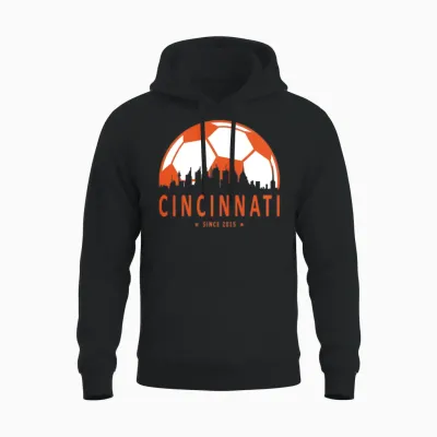 Cincinnati, Fc Cincinnati, Cincy, Fc Cincy, Soccer Unisex Hoodie - Black