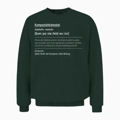 Kompaniefeldwebel Spieß Mutter Kompanie Gelbe Kordel Kpfw Unisex Sweatshirt - Forest