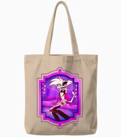 Hazbin Hotel - Angel Dust Tote Bags - Natural