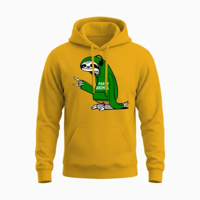 Party Animal Funny Unisex Hoodie - Gold