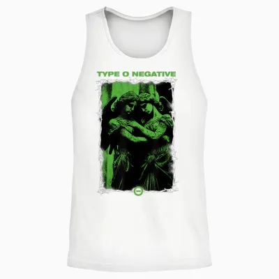 Type O Negative Angels T-Shirt, Black, S Unisex Tank Top - White