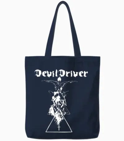 Devil Driver - Devil Driver Awesome Tote Bags - Navy