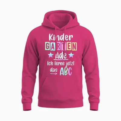 Kinder Kindergarten Ade Kita Abgänger 2026 Kindergarten Abschluss Unisex Hoodie - Heliconia