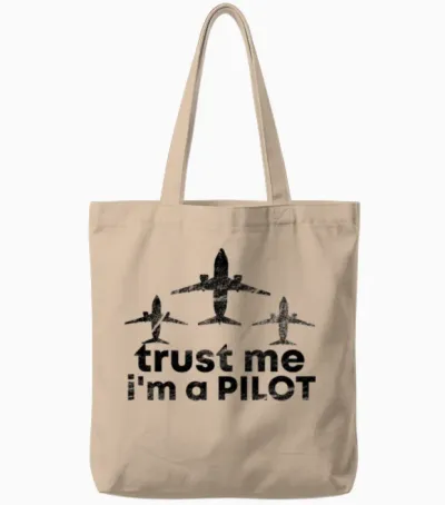 Pilot Pilots Tote Bags - Natural