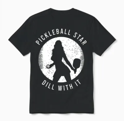 Funny Pickleball Saying for a Lover of Pickleball Unisex T-Shirt - Black