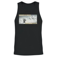 Penguin but Why Unisex Tank Top - Black – 2