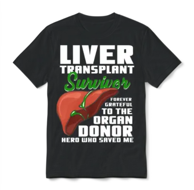 Liver Transplant Survivor Unisex T-Shirt - Black