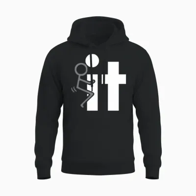 It Funny Adult Tshirt Funny Unisex Hoodie - Black