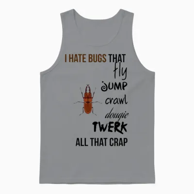 I Hate Bugs Unisex Tank Top - Sport Grey