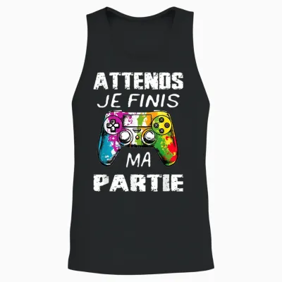Funny Games Women and Men, Video Game T-Shirt Boys Child, Multicoloured, S, Short Sleeve, V-Neck, 100% Cotton, Imported, Unique Graphic, Gaming, Small Unisex Tank Top - Black