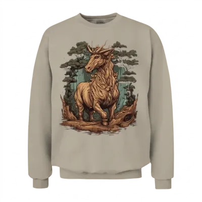 A Mystical Horse Unisex Sweatshirt - Sand