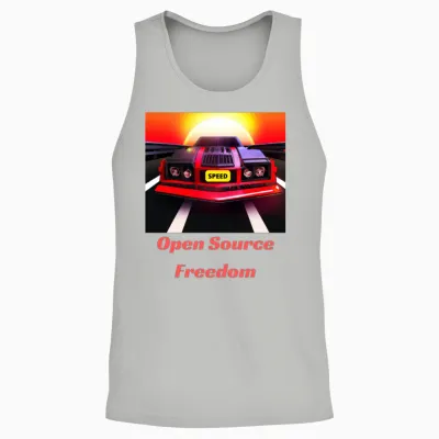 Open Source Freedom Unisex Tank Top - Ash