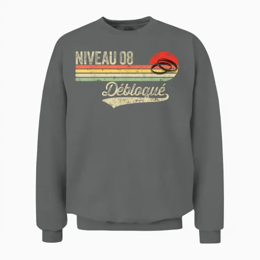 Funny Poppy Wedding Gift Idea – 8 Years of Wedding Unisex Sweatshirt - Graphite Heather