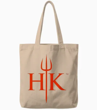 Official Red Hell's Kitchen Logo Tote Bags - Natural