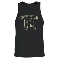 Happy Pi Day Design Ideas Unisex Tank Top - Black – 2