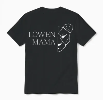 Löwen Mama Unisex T-Shirt - Black