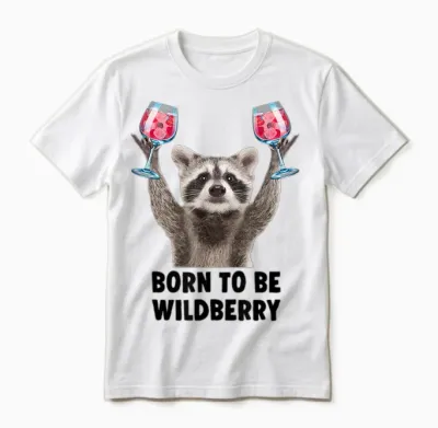 Born to Be Wildberry Lillet X New Pedro Girls' Evening Jga T-Shirt, White Unisex T-Shirt - White