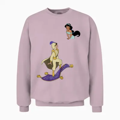 T-Shirt Graphique Disney Aladdin Jasmine Unisex Sweatshirt - Light Pink